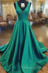 Green Color Evening Prom Dresses, Ball Gown, Evening Dresses,Birthday Party Gown Long, Back To Schoold Party Gown